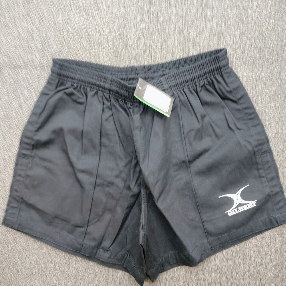 New Gilbert Black Kiwi Pro Rugby Training Shorts Mens Size Medium Fast Shipping